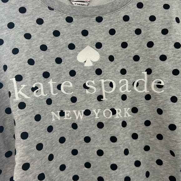 Kate Spade Gray and Black Crew Neck Sweater - Picture 2 of 3
